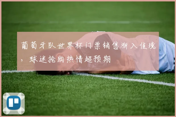 葡萄牙队世界杯门票销售渐入佳境，球迷抢购热情超预期 - 虎扑体育推荐